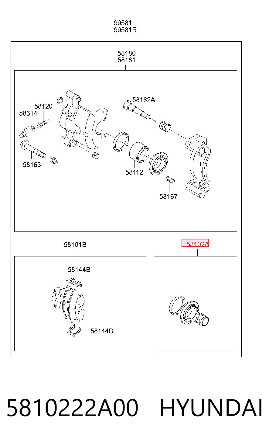 Kit de reparación de frenos Suzuki Ignis I (FH)