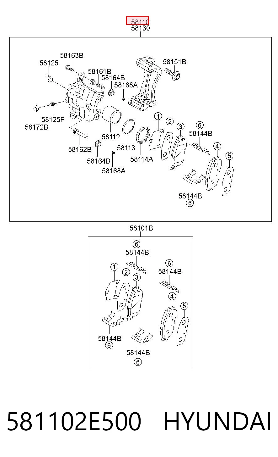 581102E500 Hyundai/Kia