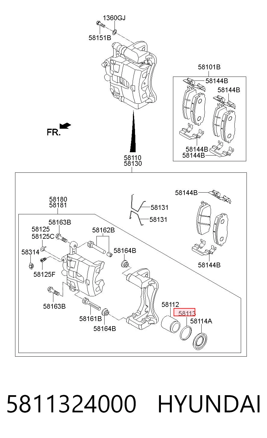 5811324000 Hyundai/Kia