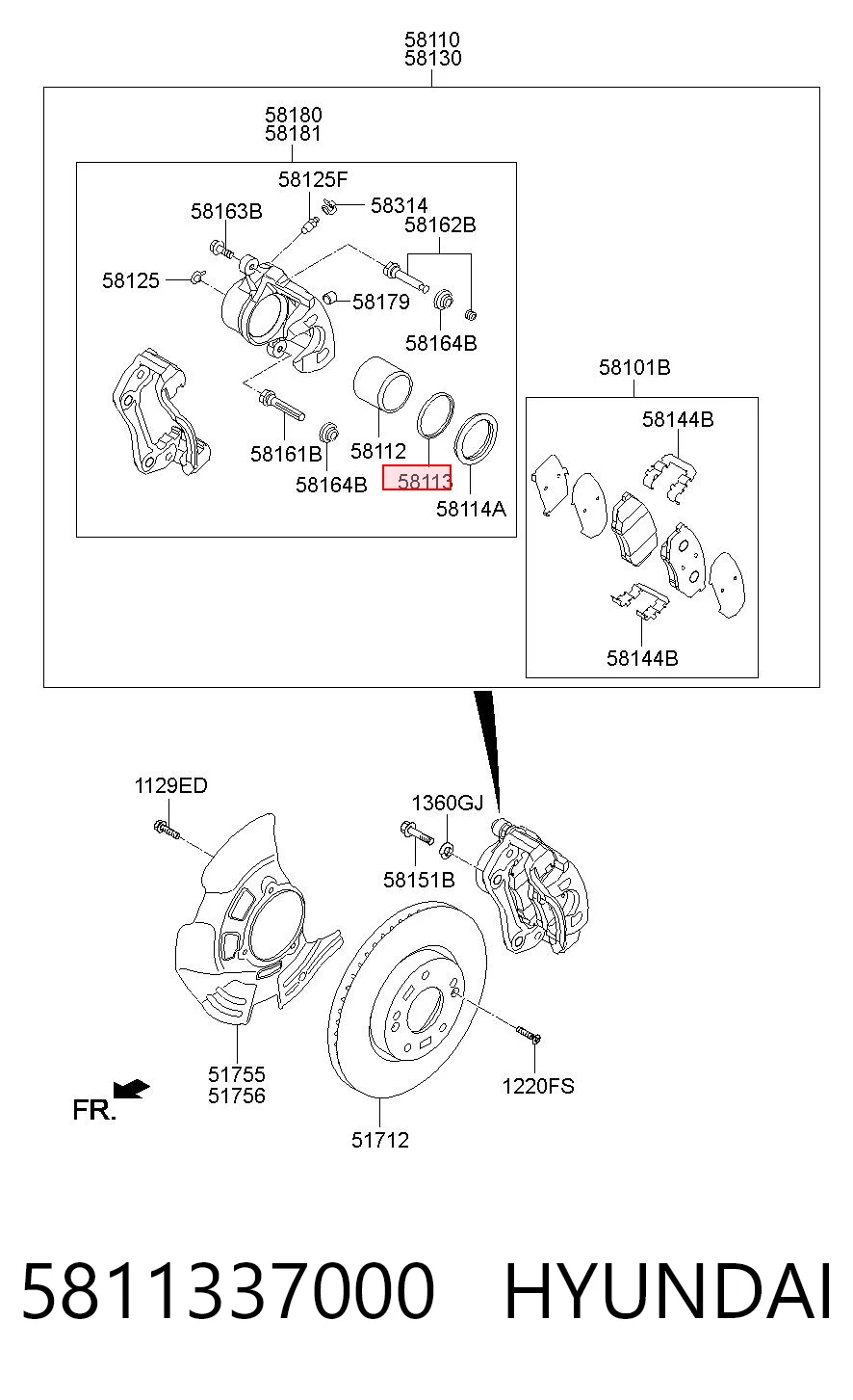 5811337000 Hyundai/Kia