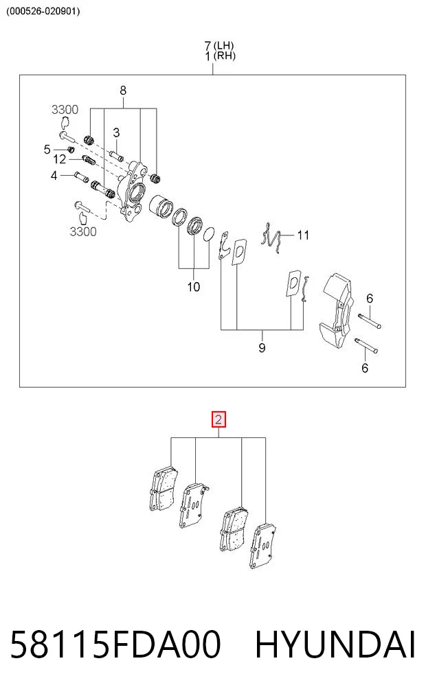 58115FDA00 Hyundai/Kia