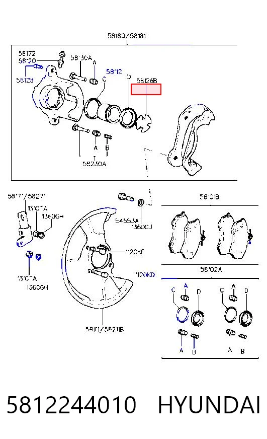 5812244010 Hyundai/Kia