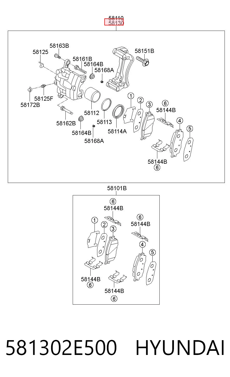 581302E500 Hyundai/Kia