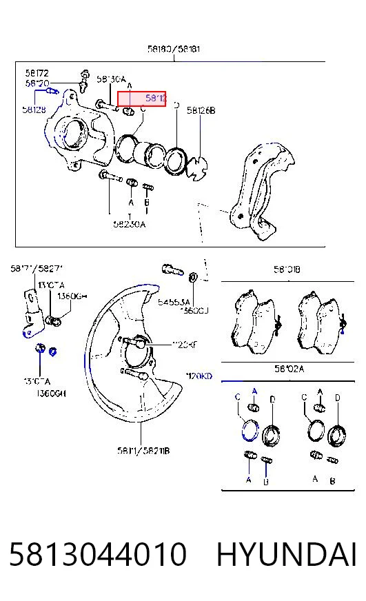 5813044010 Hyundai/Kia