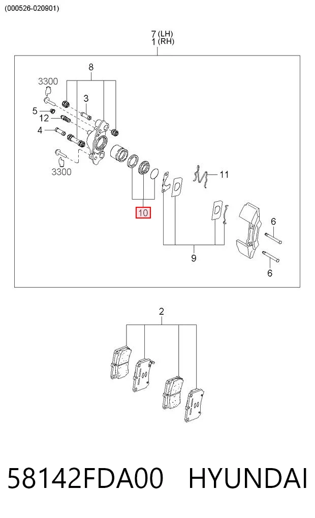 58142FDA00 Hyundai/Kia