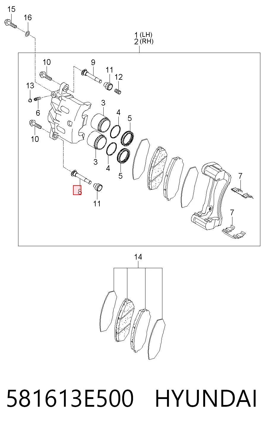 581613E500 Hyundai/Kia