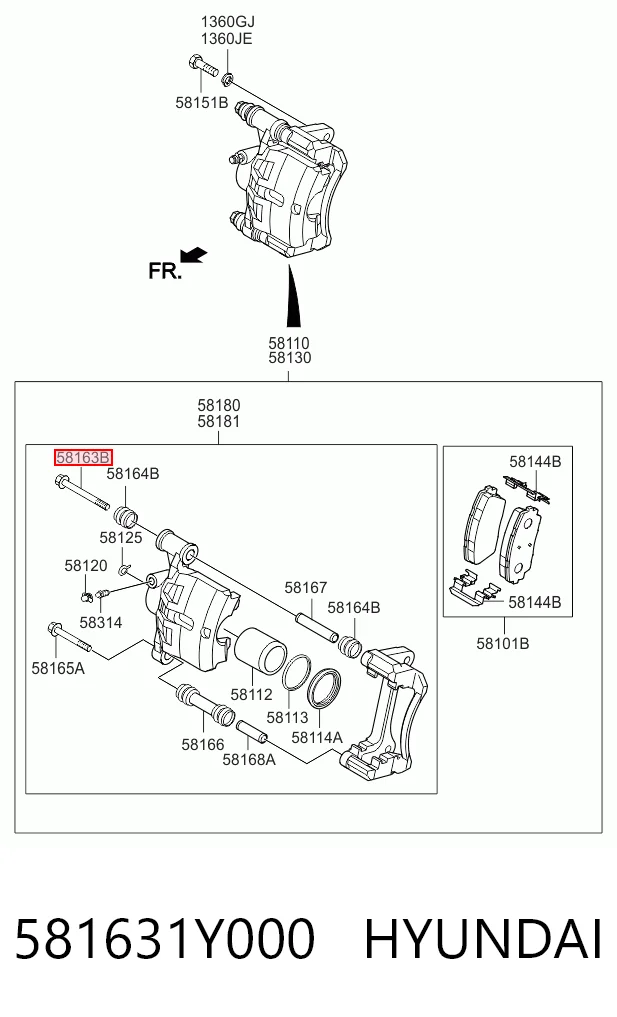 581631Y000 Hyundai/Kia