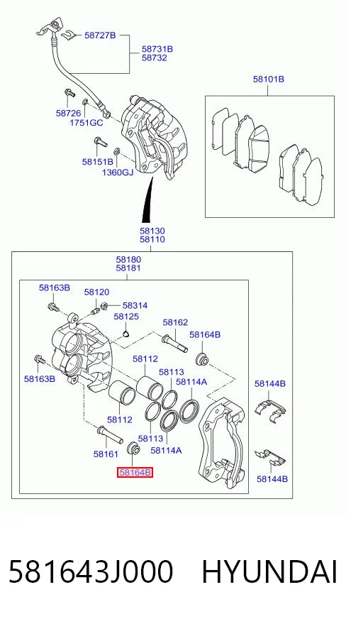 581643J000 Hyundai/Kia