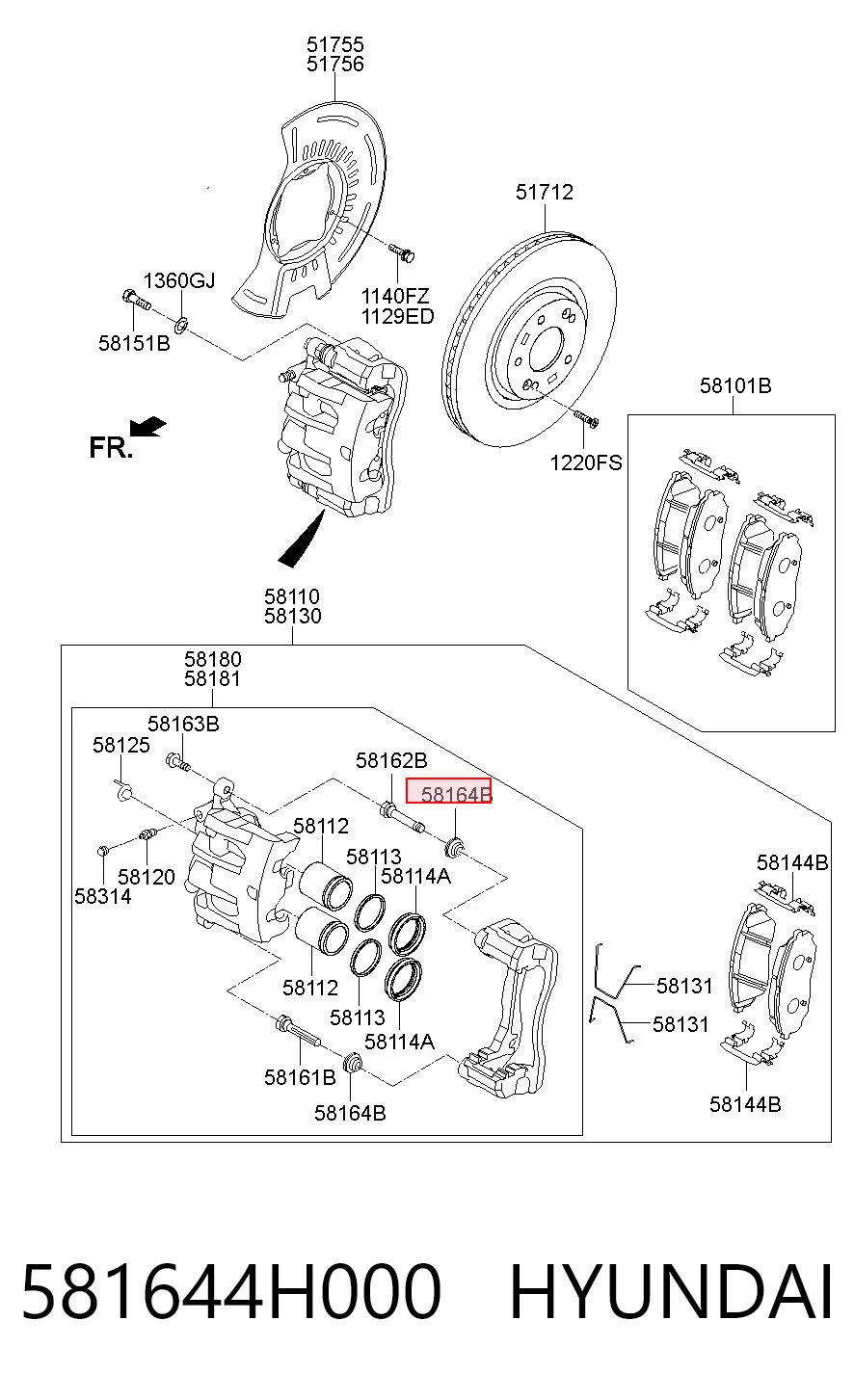 581644H000 Hyundai/Kia