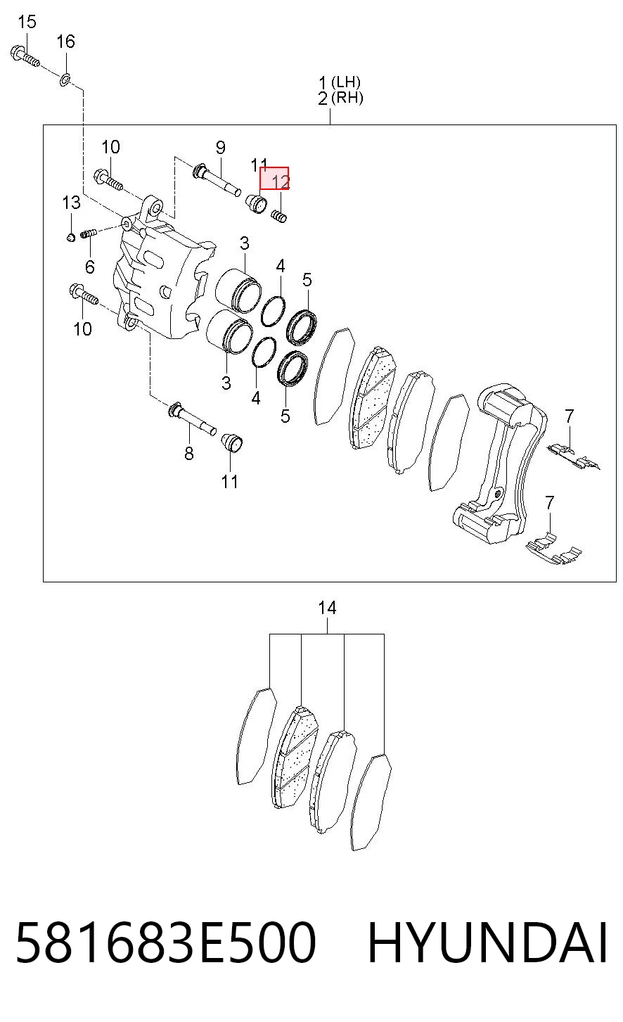 581683E500 Hyundai/Kia