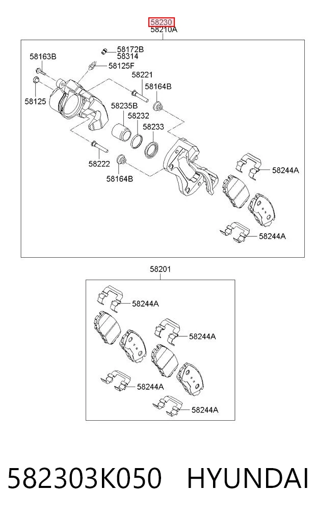 582303K050 Hyundai/Kia