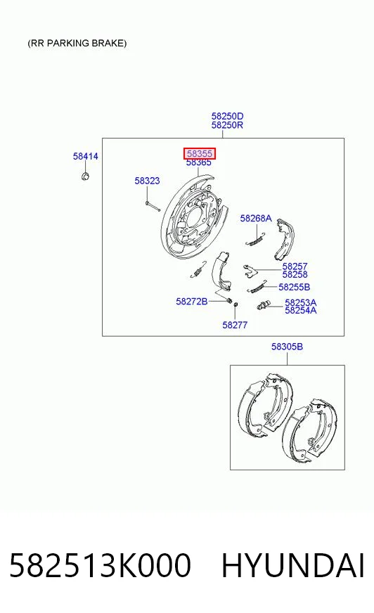 582513K000 Hyundai/Kia