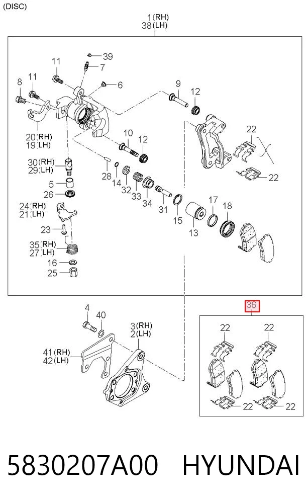 5830207A00 Hyundai/Kia