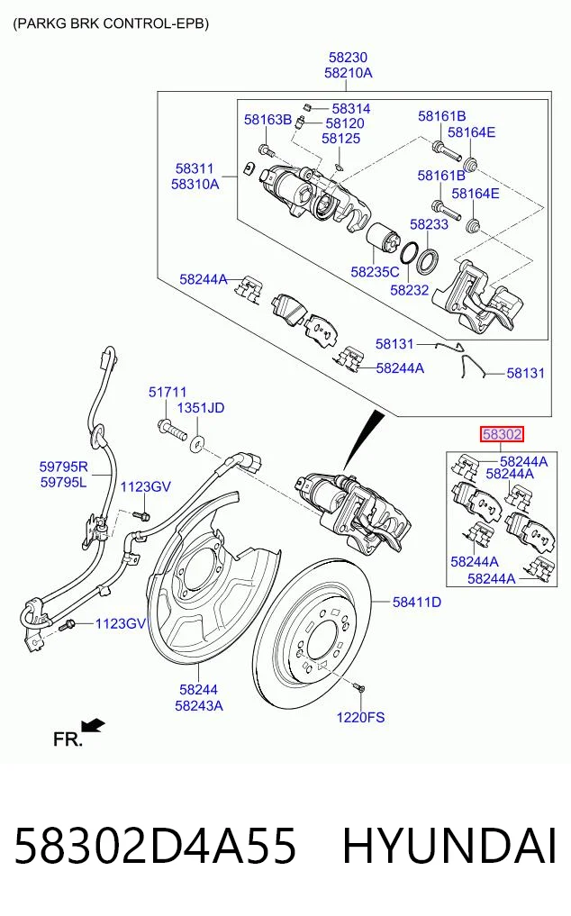 58302D4A55 Hyundai/Kia