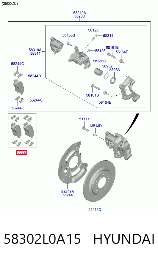 Comprar Pastillas de freno traseras Hyundai Sonata VIII DN8