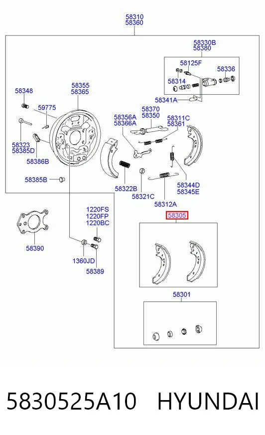 5830525A10 Hyundai/Kia