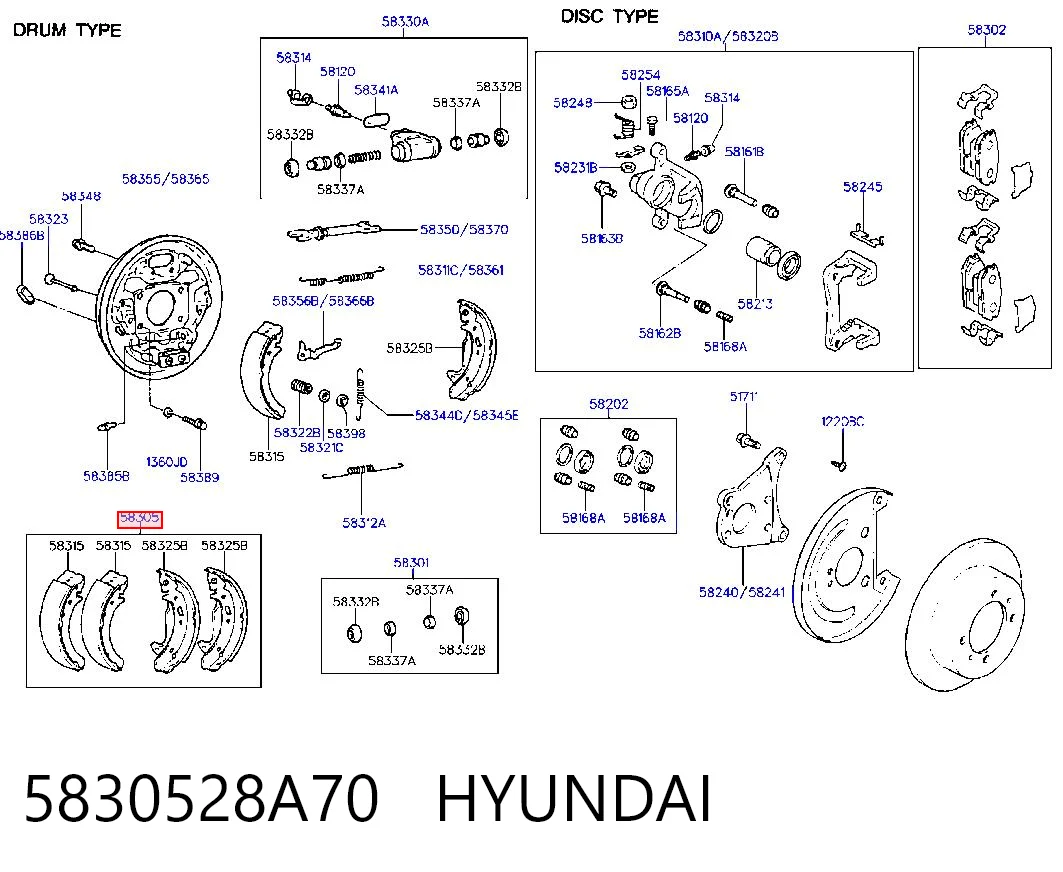 5830528A70 Hyundai/Kia