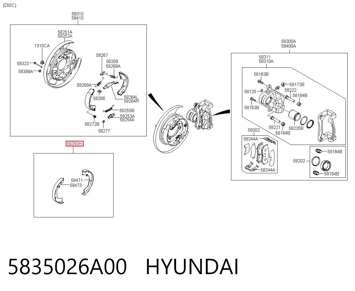 5835026A00 Hyundai/Kia