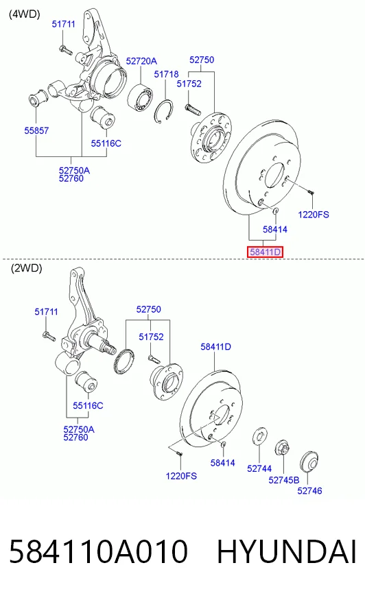 584110A010 Hyundai/Kia