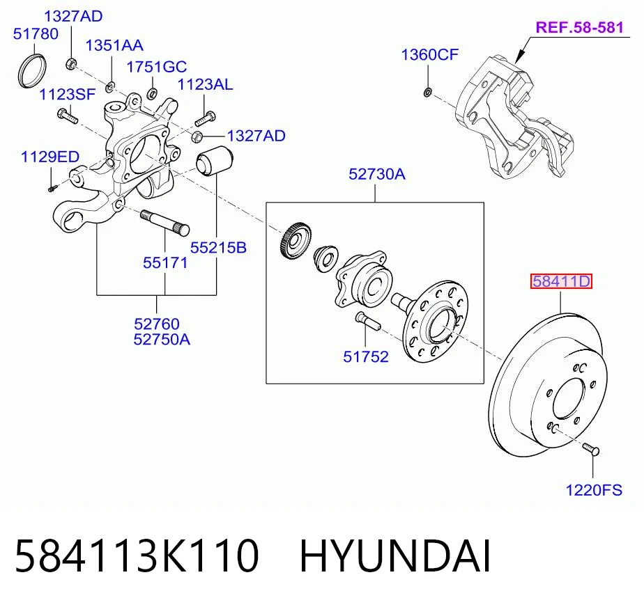 584113K110 Hyundai/Kia