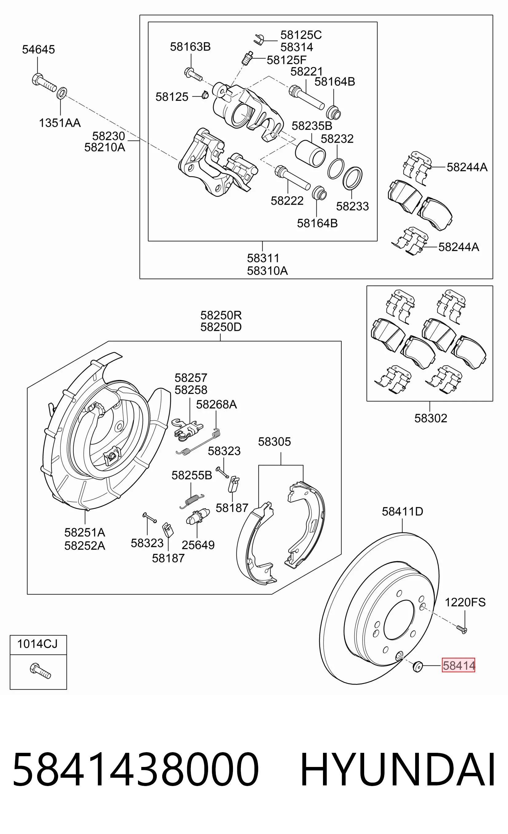 5841438000 Hyundai/Kia