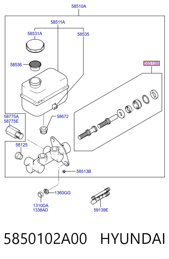 5850102A00 Hyundai/Kia