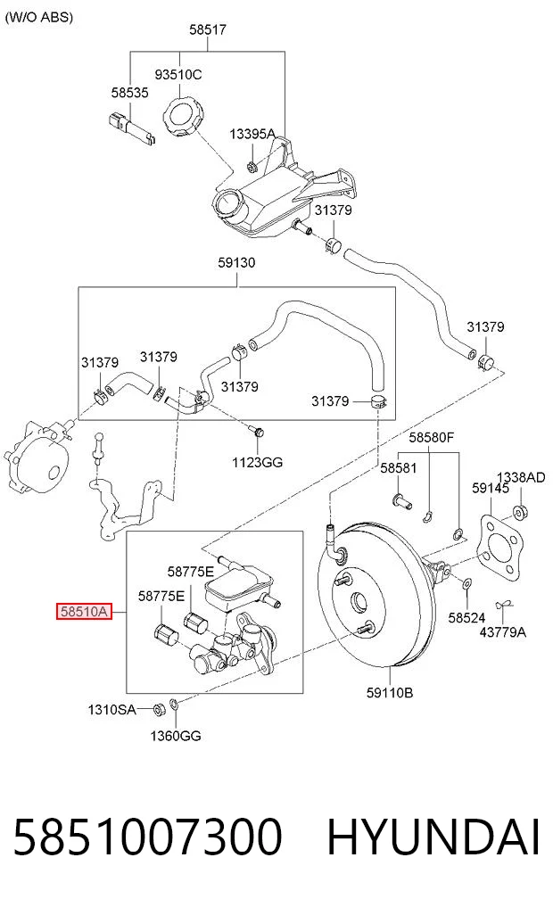 5851007300 Hyundai/Kia