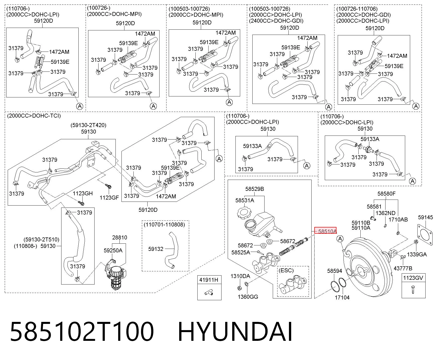 585102T100 Hyundai/Kia