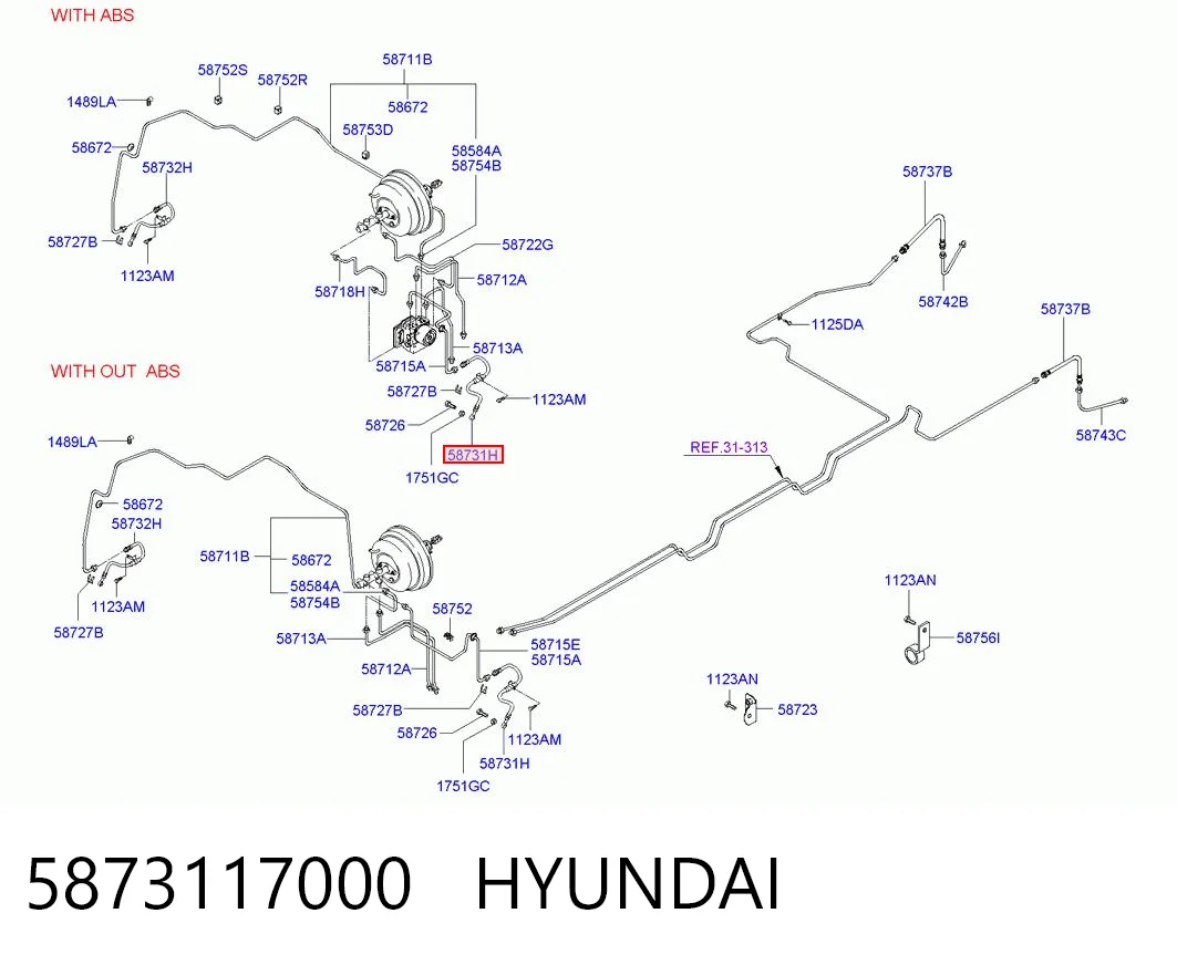 5873117000 Hyundai/Kia