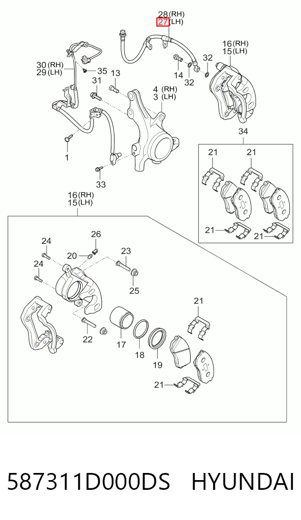587311D000DS Hyundai/Kia
