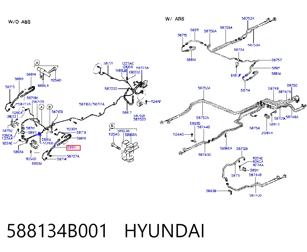 Latiguillos de freno delantero Hyundai H100 furgoneta (P) (1993 - 2004) precio, desde 18,38 EUR