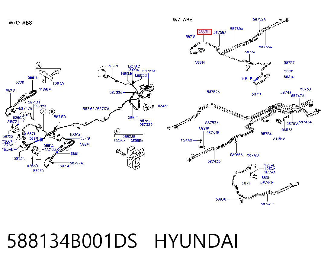 Comprar Latiguillos de freno delantero Hyundai H100  P