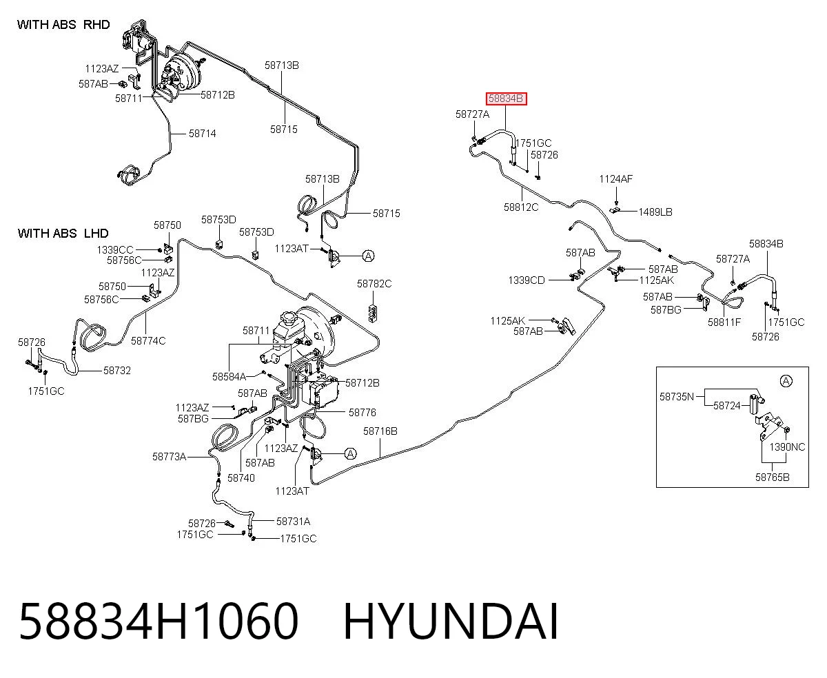 58834H1060 Hyundai/Kia