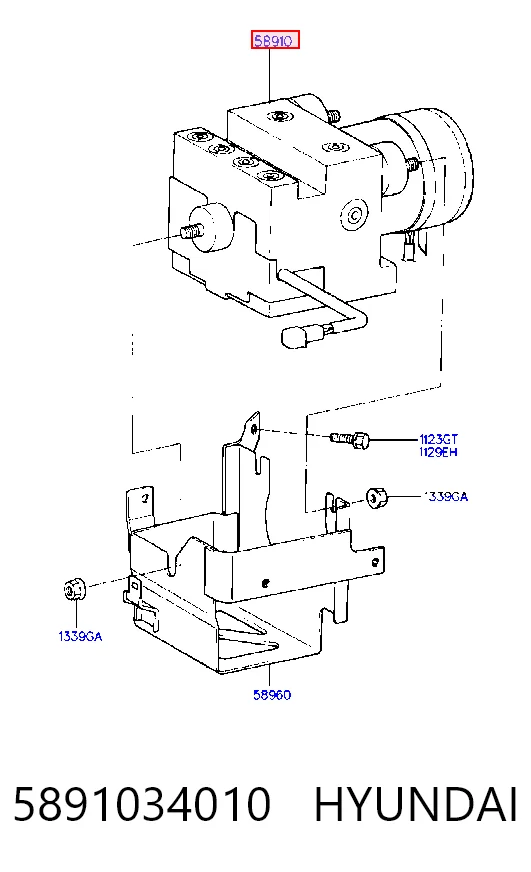 Módulo ABS para Hyundai Sonata Y-3