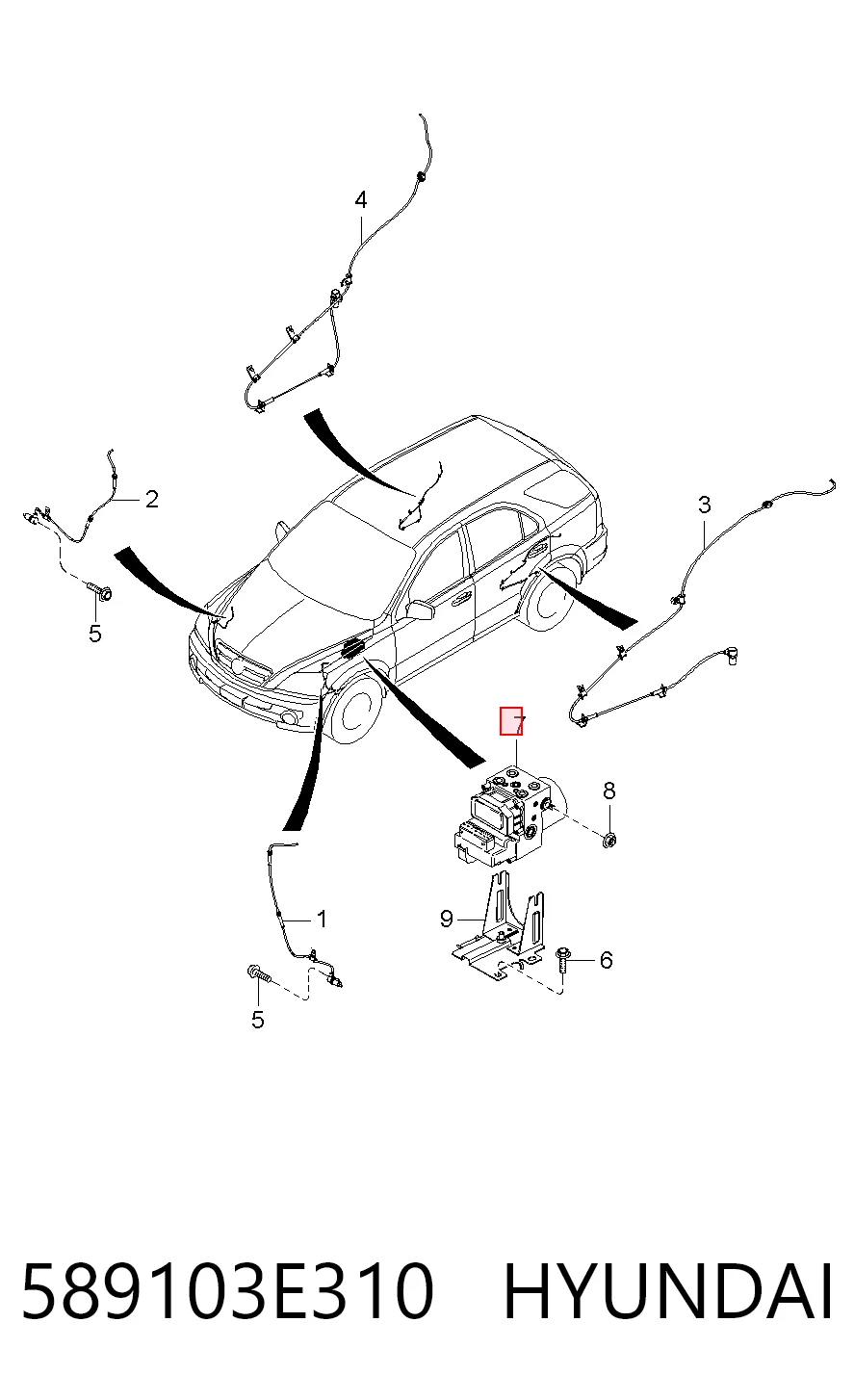 Bloque hidráulico ABS KIA Sorento I SUV (JC) (2002 - 2006) precio, desde 56,63 EUR