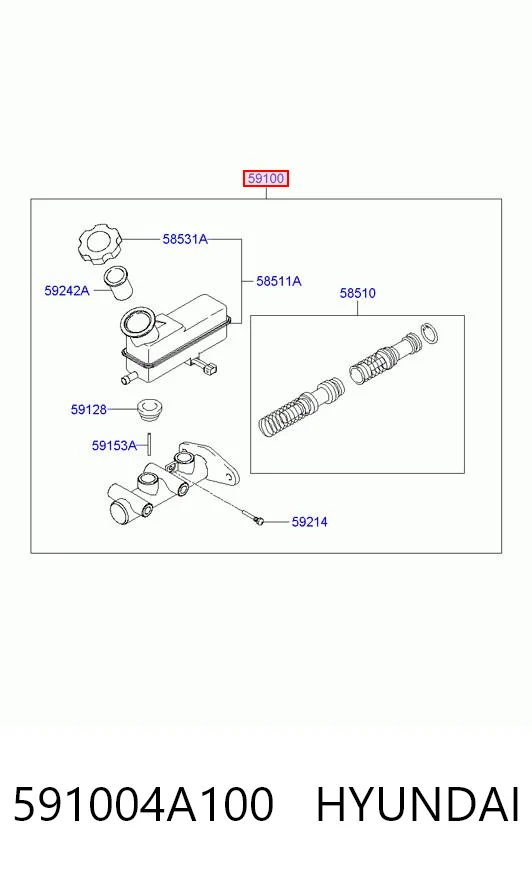 Cilindro principal de freno Hyundai H-1 STAREX furgoneta comprar en España