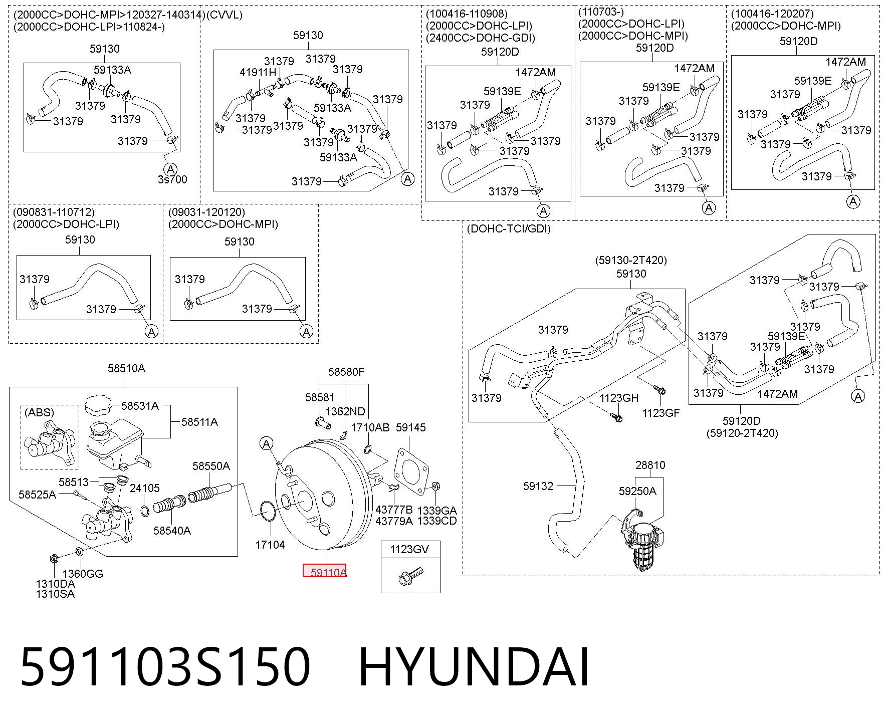 Comprar Servofreno Hyundai Sonata VI YF a bajo precio