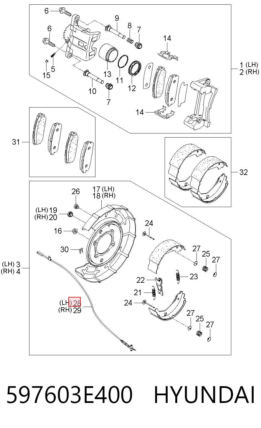 597603E400 Hyundai/Kia