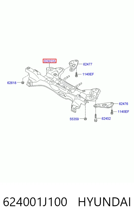 Bastidor delantero I20  hatchback (2008-2012) original desde 235,66 €