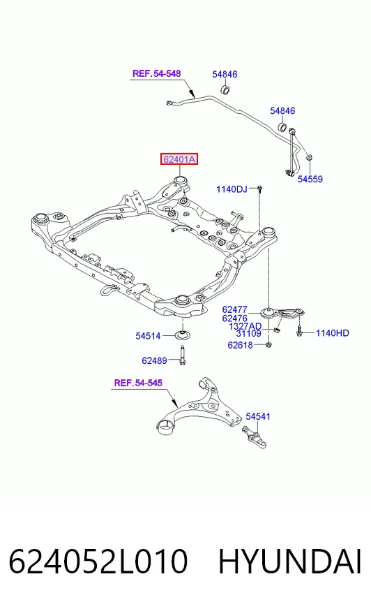 Precio del repuesto Bastidor delantero Ceed  hatchback
