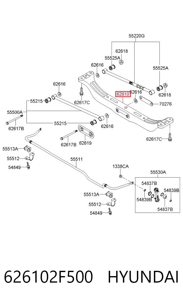 Puente trasero para KIA Cerato TD