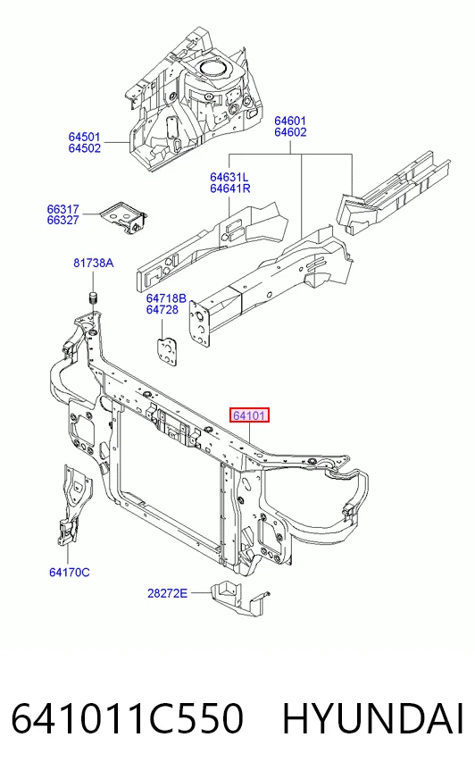 Soporte de radiador Hyundai Getz hatchback comprar en España