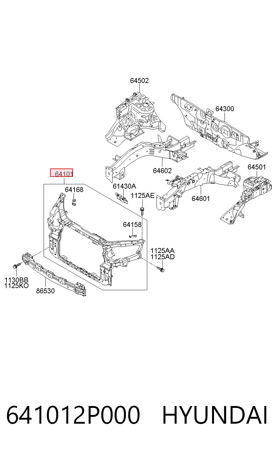Soporte de radiador  KIA Sorento II