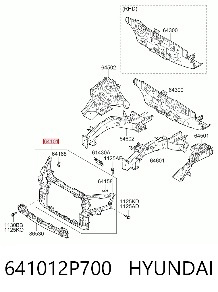 Soporte de radiador  KIA Sorento  (XM)