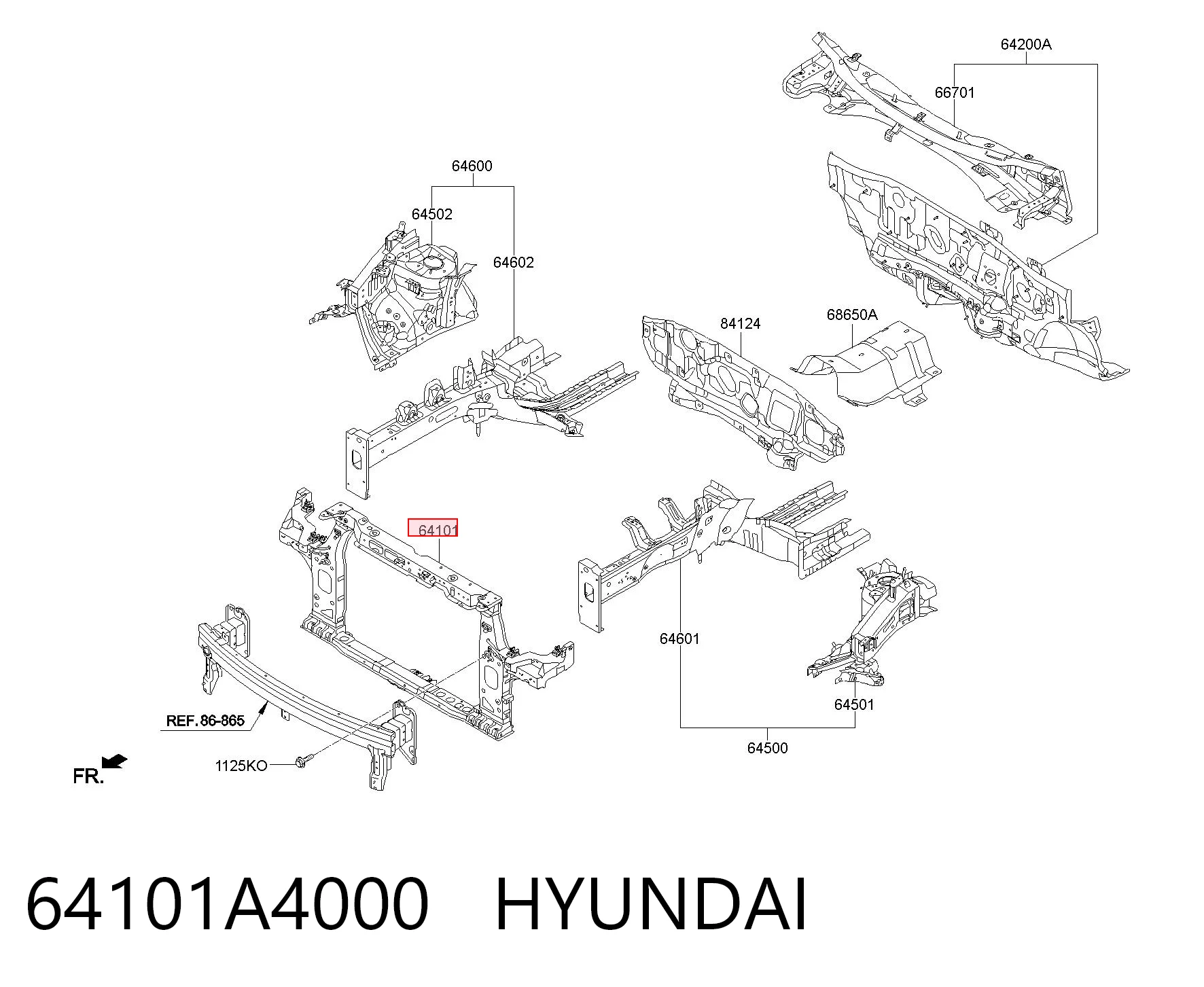 64101A4000 Hyundai/Kia
