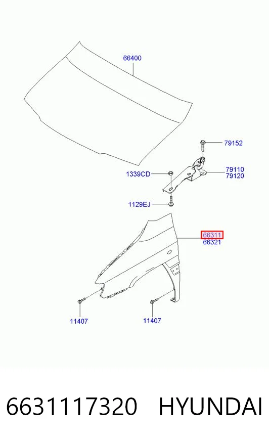 6631117320 Hyundai/Kia
