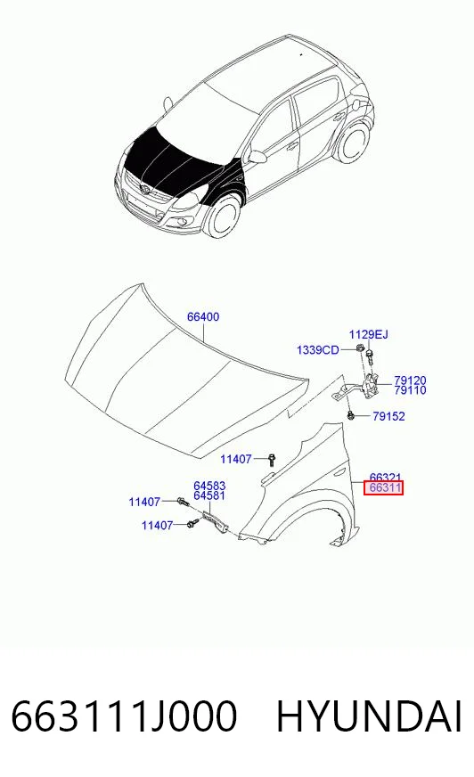 663111J000 Hyundai/Kia