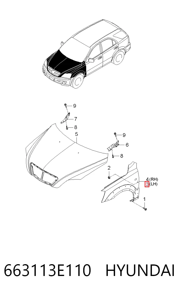 Comprar Aleta delantera izquierda KIA Sorento I JC