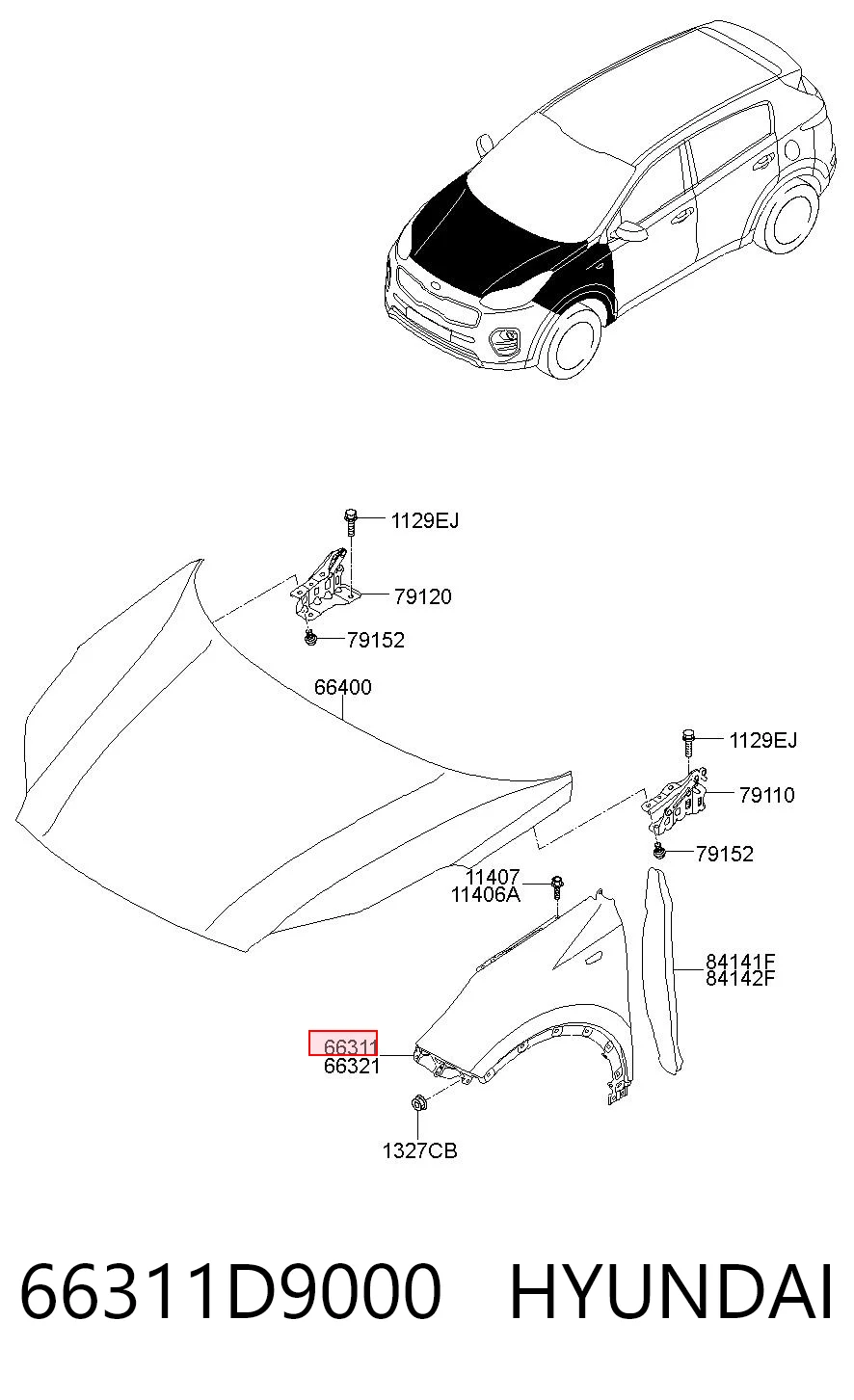 66311D9000 Hyundai/Kia