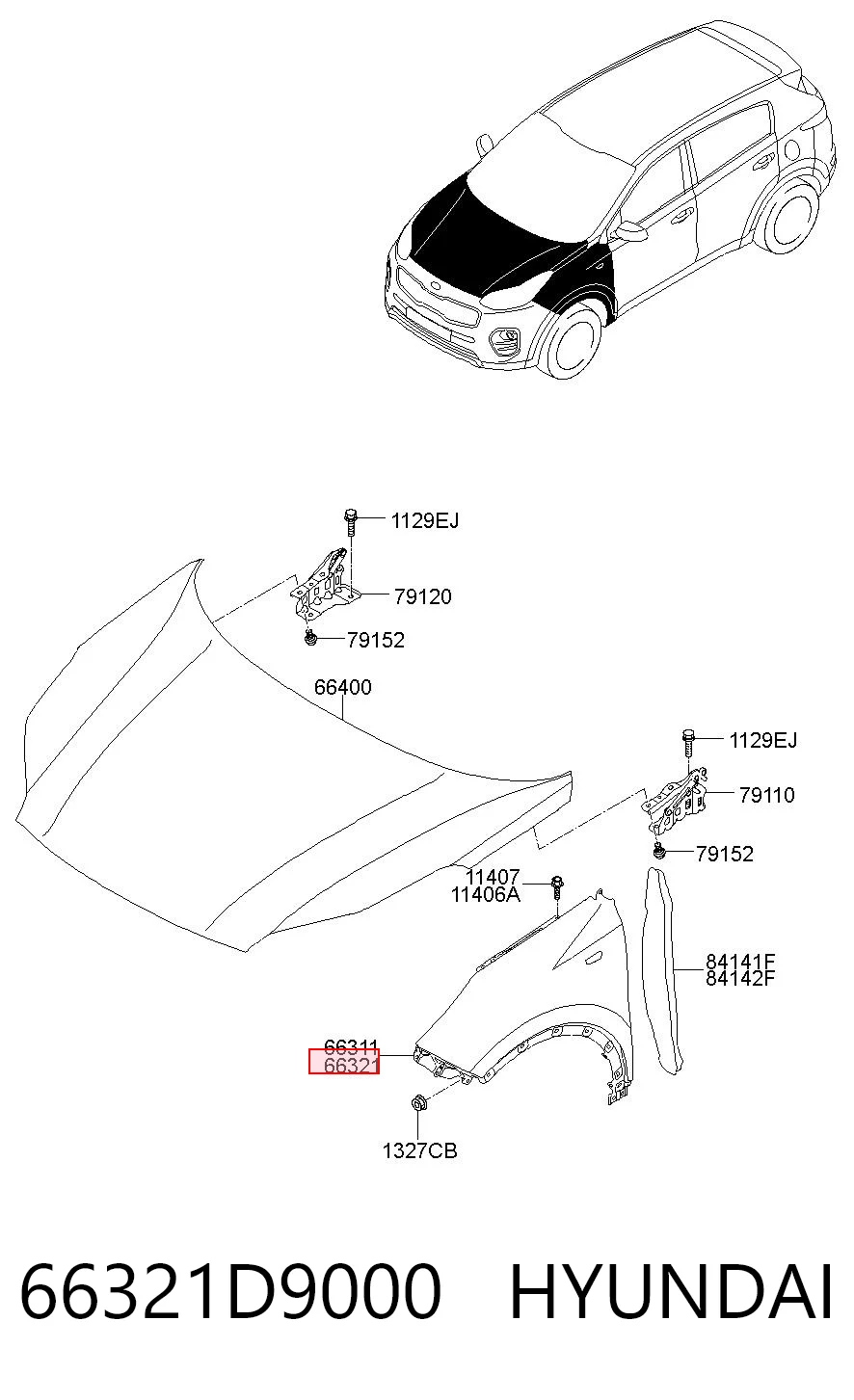 66321D9000 Hyundai/Kia